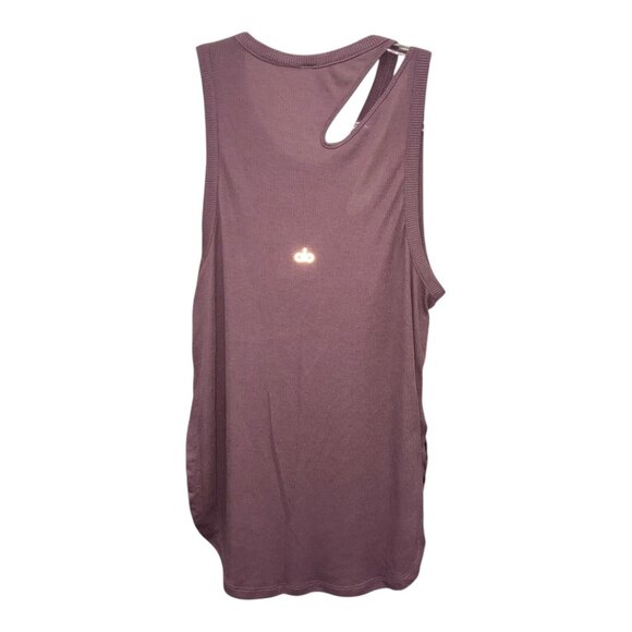ALO Yoga Ribbed Peak Tank, Size XS/S, Woodrose Color - Picture 2 of 2